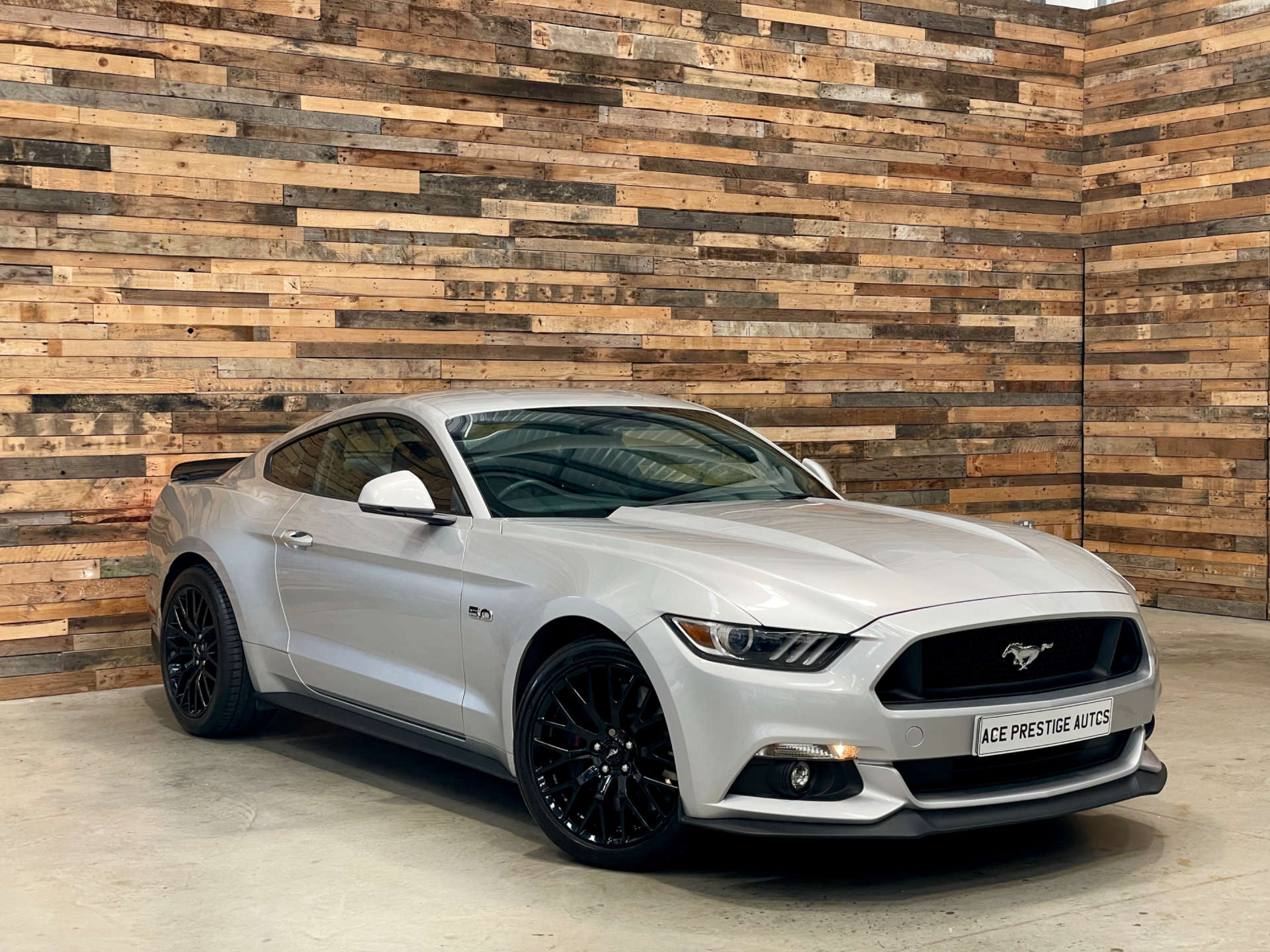 Silver 2017 Ford Mustang Convertible Rear-wheel drive Manual