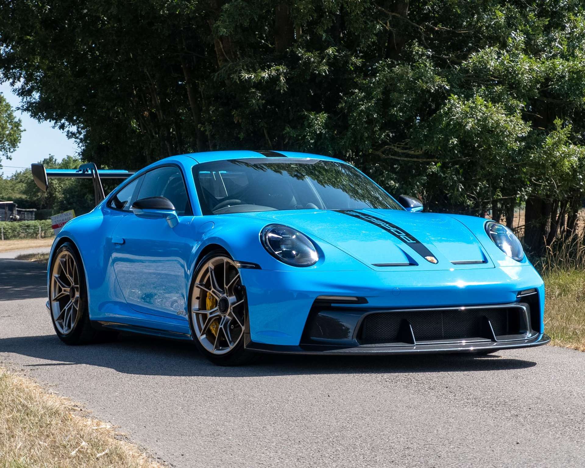 Blue 2022 Porsche 911 Hatchback Rear-wheel drive Manual