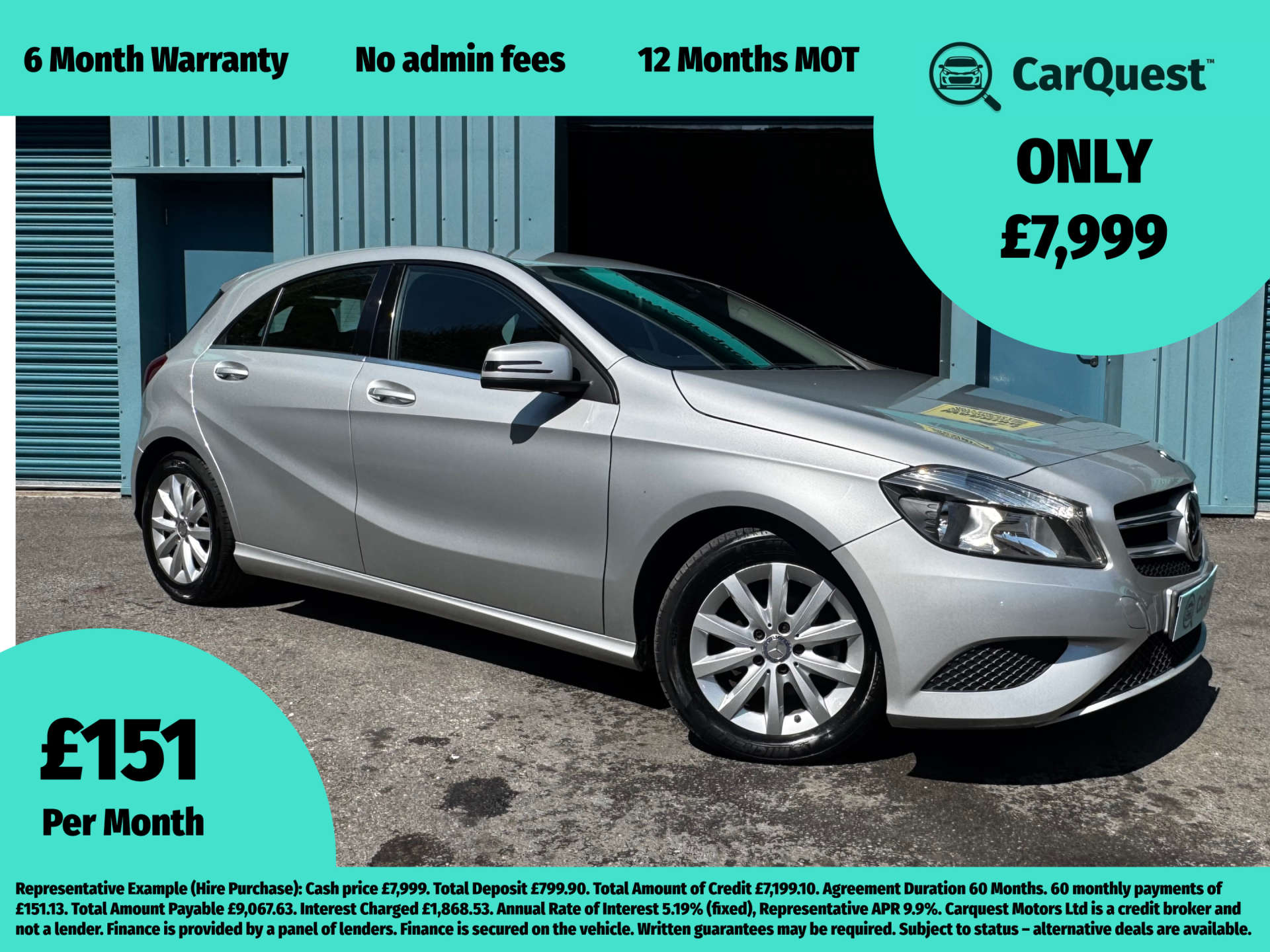 MERCEDES-BENZ A-CLASS 1.5 A180 BlueEfficiency SE CDi 5dr #0