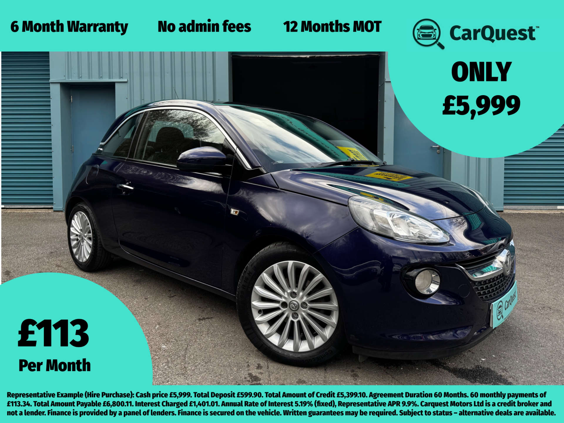 VAUXHALL ADAM 1.2 Adam Glam 3dr #0