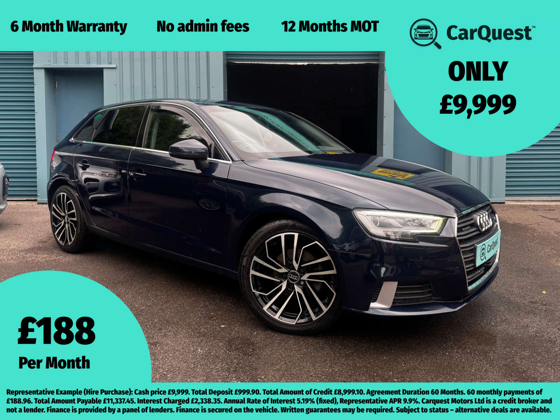 AUDI A3 2.0 A3 Sportback Sport TDI Quattro 4WD 5dr #0