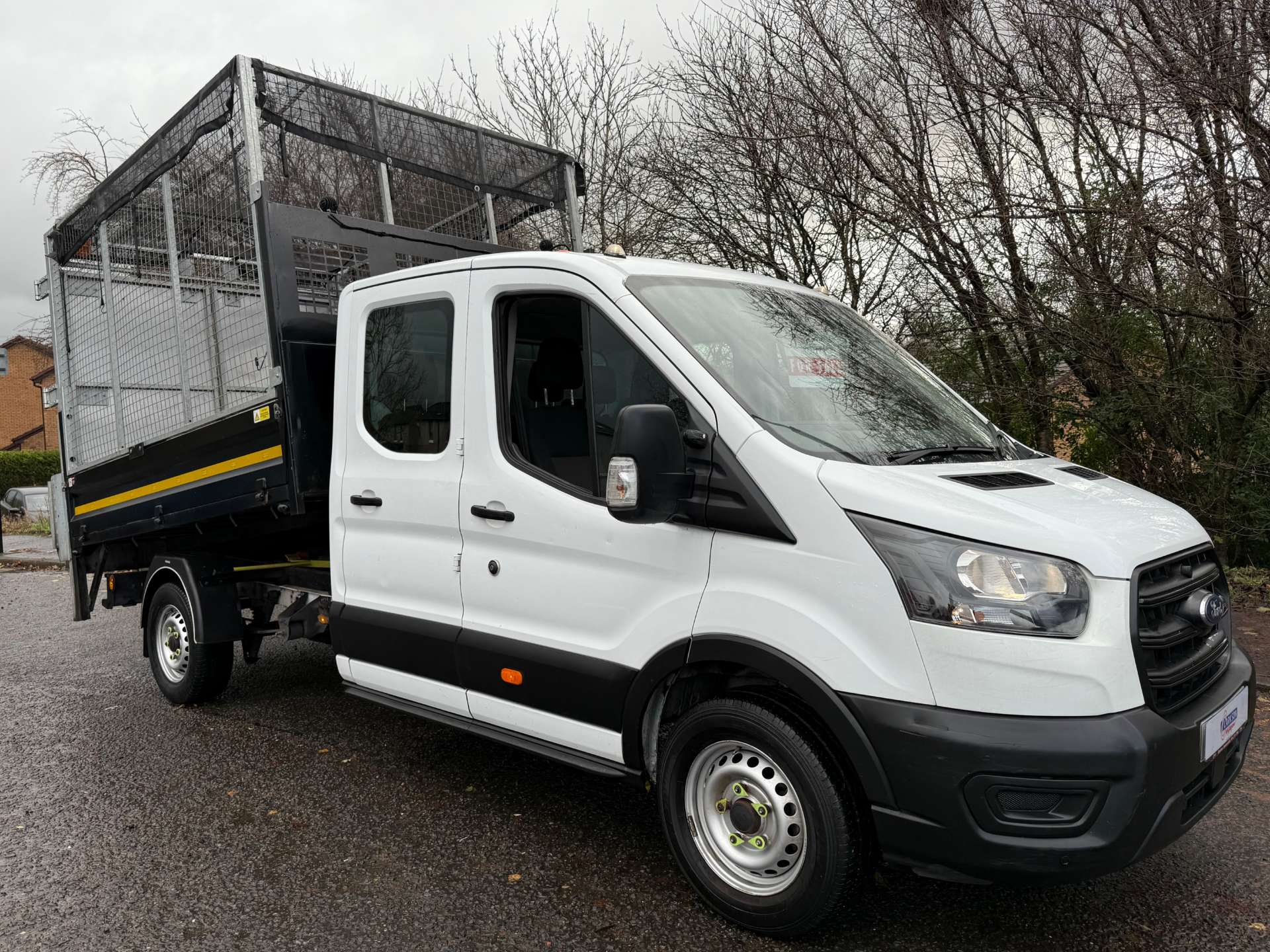 FORD TRANSIT 350 Caged Crewcab Tipper & Taillift #0