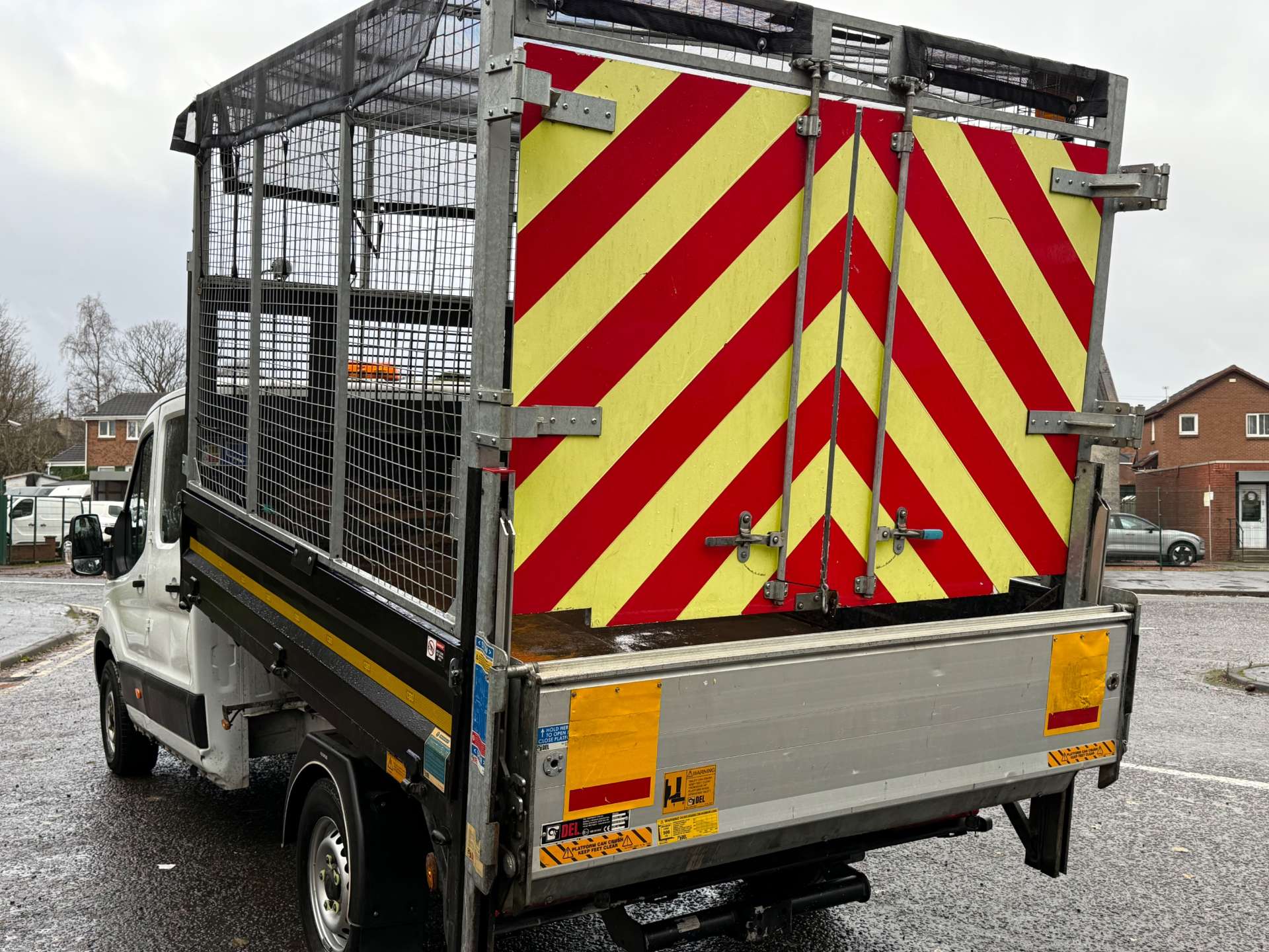 FORD TRANSIT 350 Caged Crewcab Tipper & Taillift #3