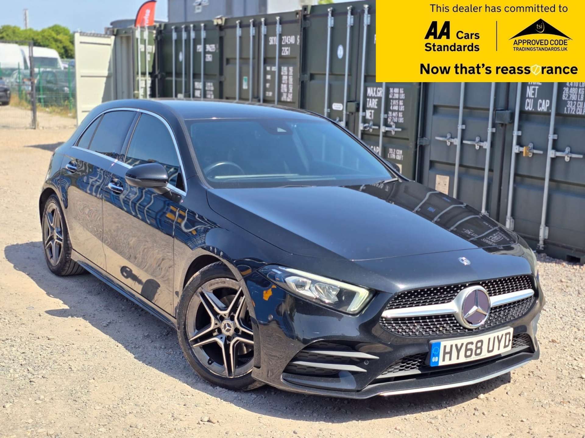 Black 2018 Mercedes-Benz A-Class Hatchback Front-wheel drive Automatic