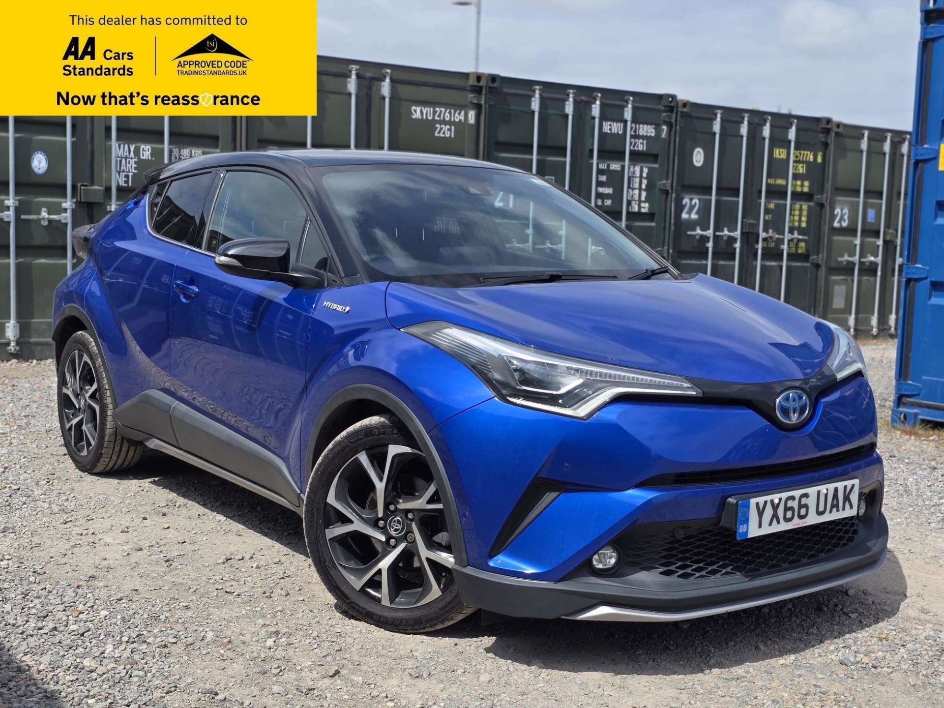 Blue 2016 Toyota C-HR 1.8 VVT-i Dynamic Hatchback Front-wheel drive Automatic