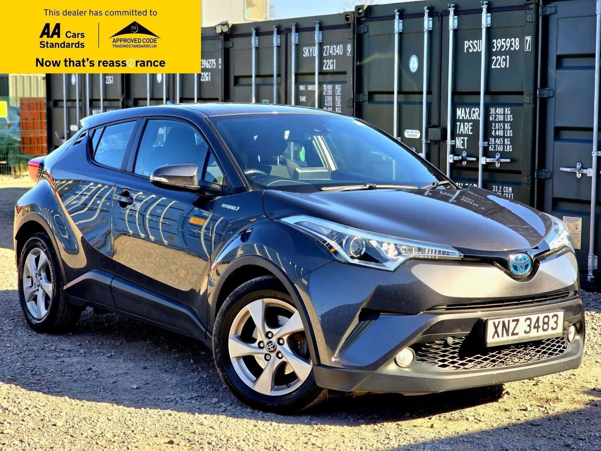 Grey 2017 Toyota C-HR 1.8 VVT-i Icon Hatchback Front-wheel drive Automatic