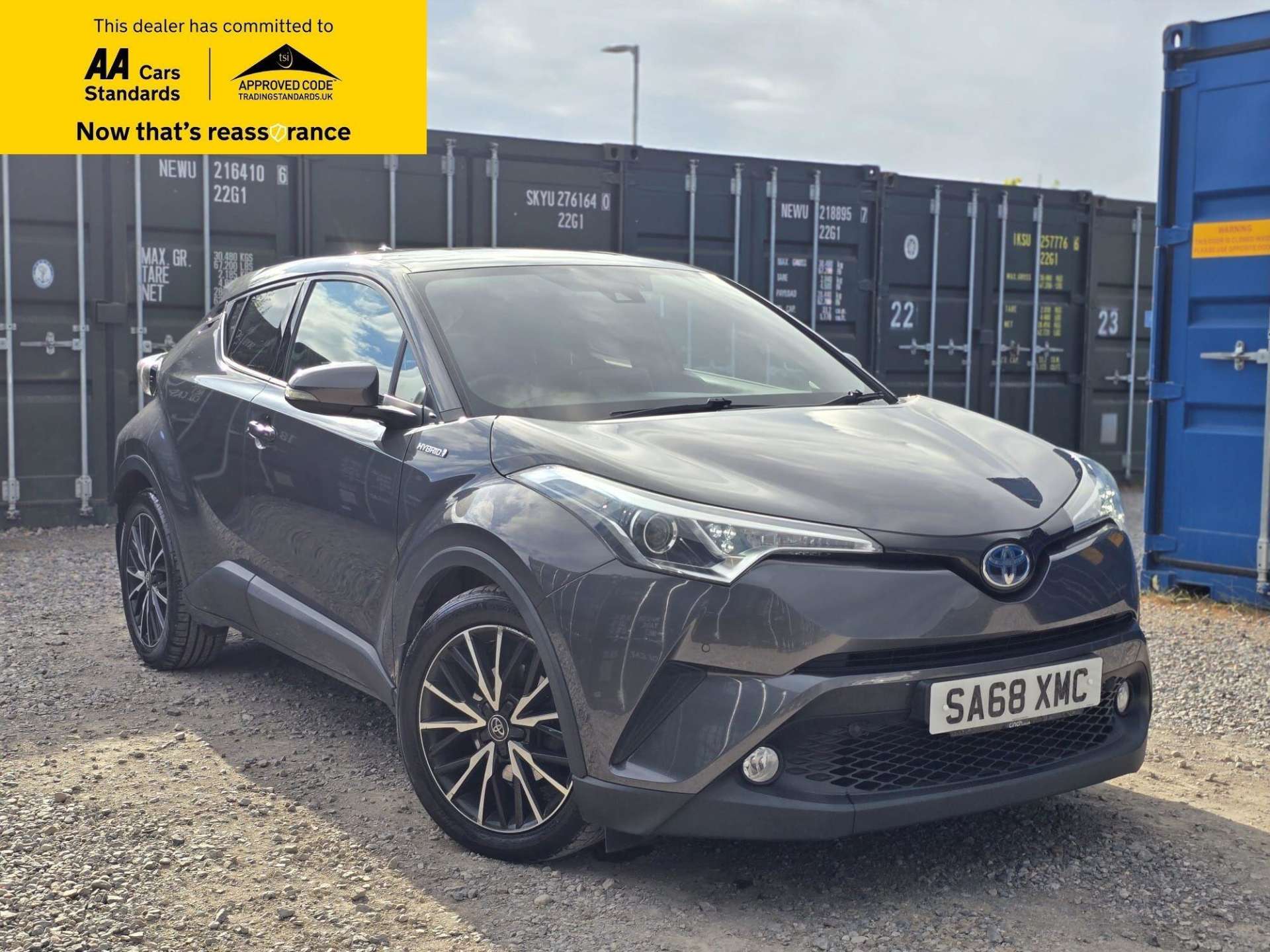 Grey 2018 Toyota C-HR 1.8 VVT-i Excel (F.O.C. Sport Pack) Hatchback Front-wheel drive Automatic