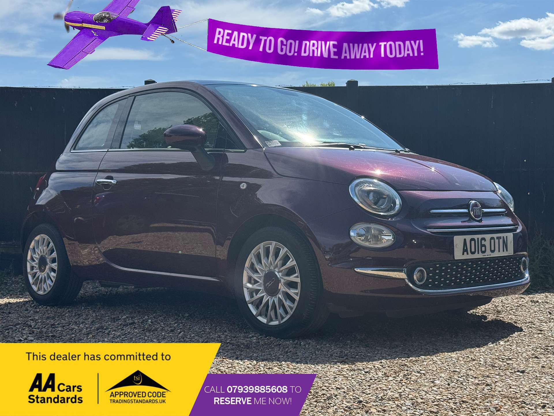 FIAT 500 1.2 500 Lounge 3dr